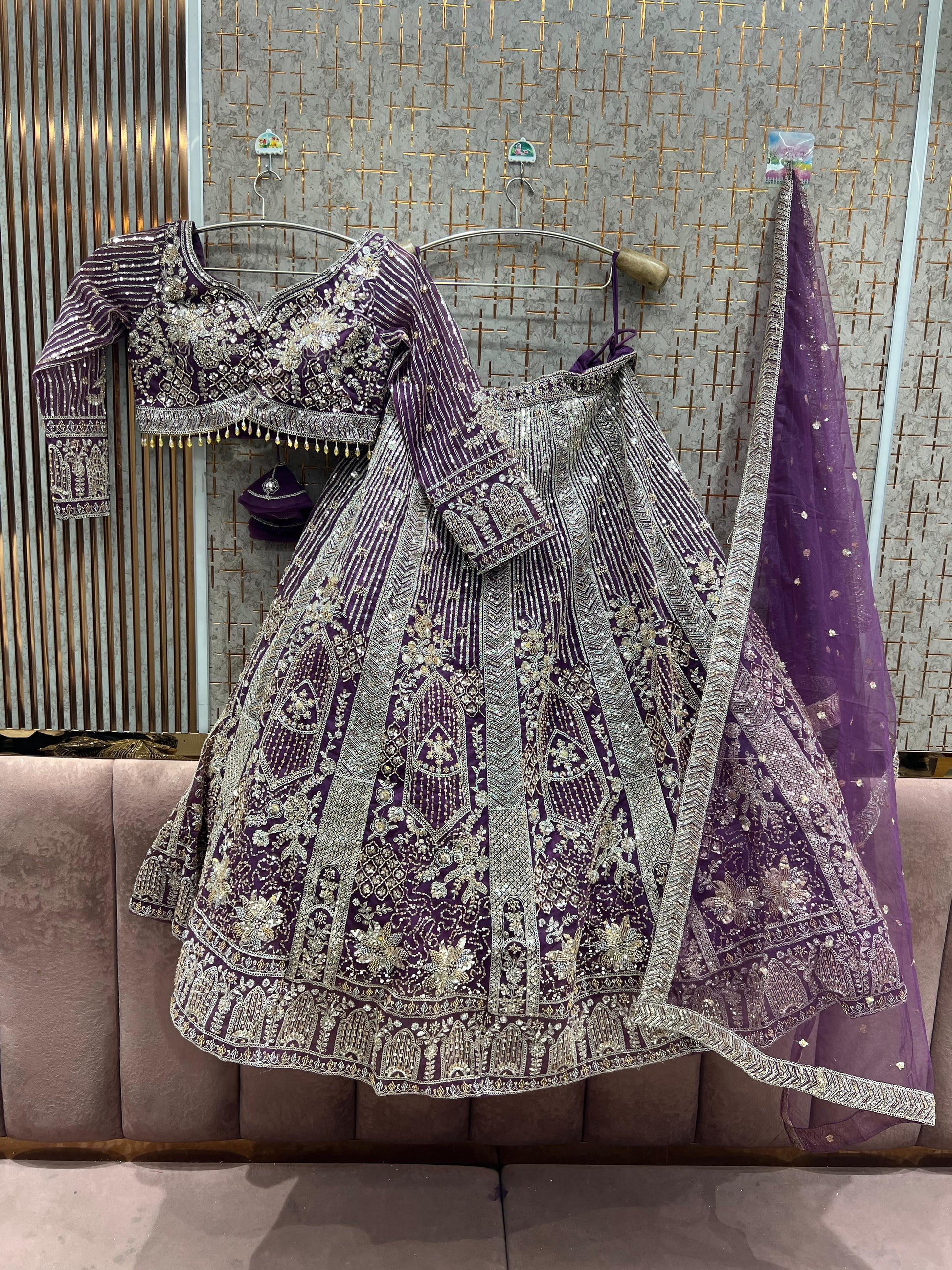 Fabulous Baby pink Ready to wear crop top Lehengan - Shopping World