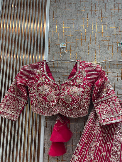 Fabulous Baby pink Ready to wear crop top Lehengan - Shopping World