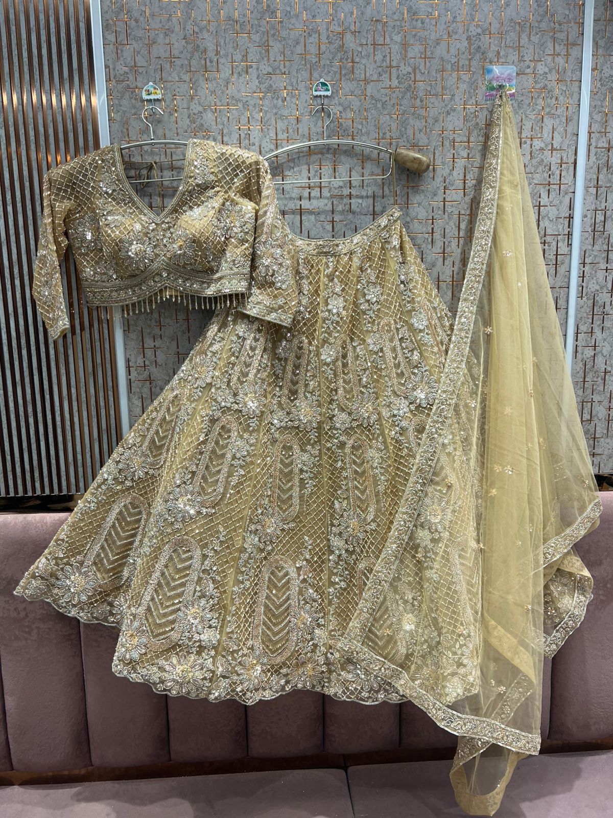 Gorgeous Yellow haldi mehendi Ready to Wear crop top Lehenga