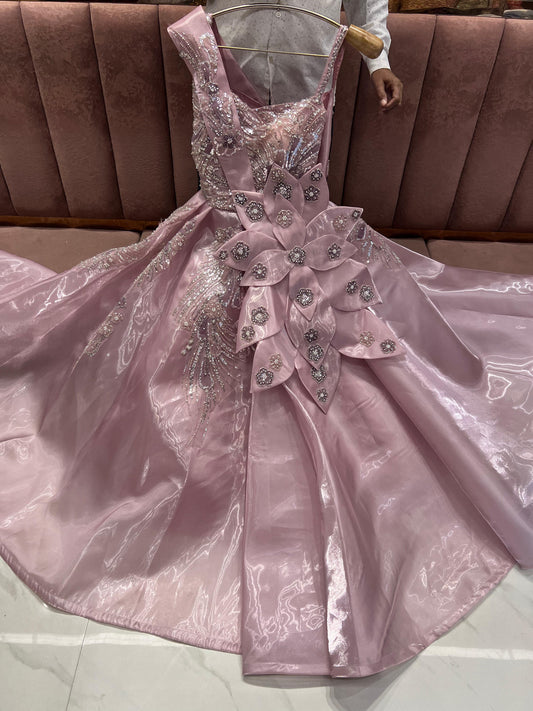 Tremendous Baby pink gown