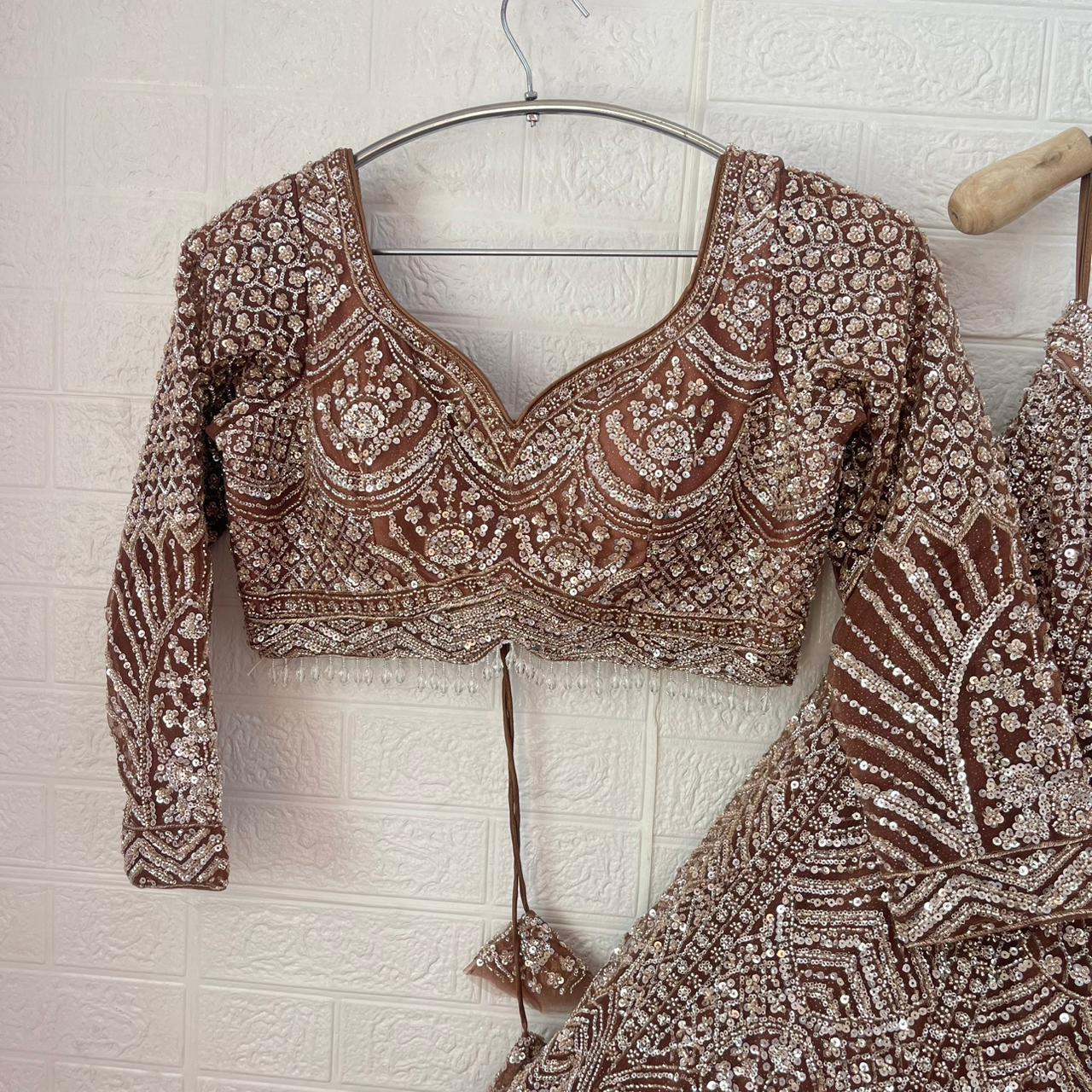 Majestic light Lavender purple Ready to wear Crop Top Lehenga