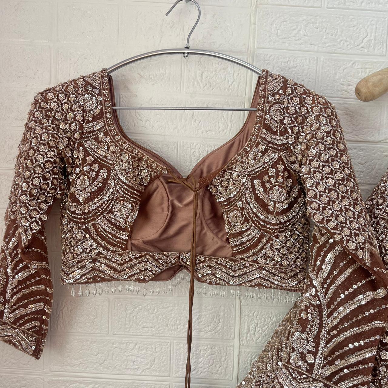 Majestic light Lavender purple Ready to wear Crop Top Lehenga