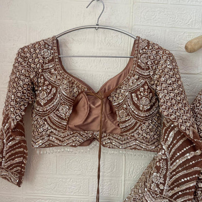 Majestic light Lavender purple Ready to wear Crop Top Lehenga