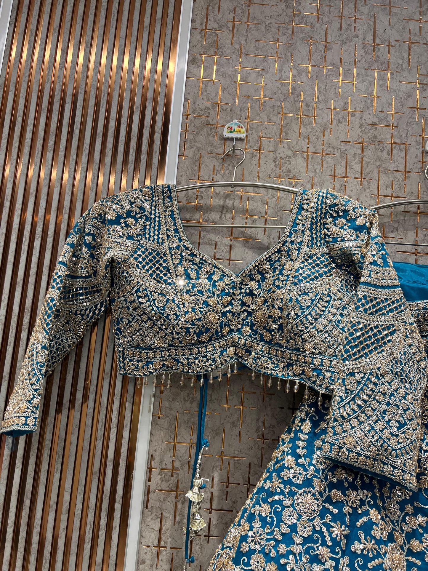 Amazing purple crop Top Ready To Wear Lehenga