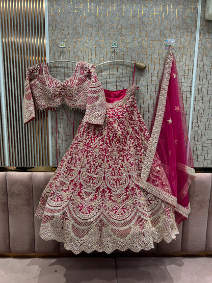 Amazing purple crop Top Ready To Wear Lehenga