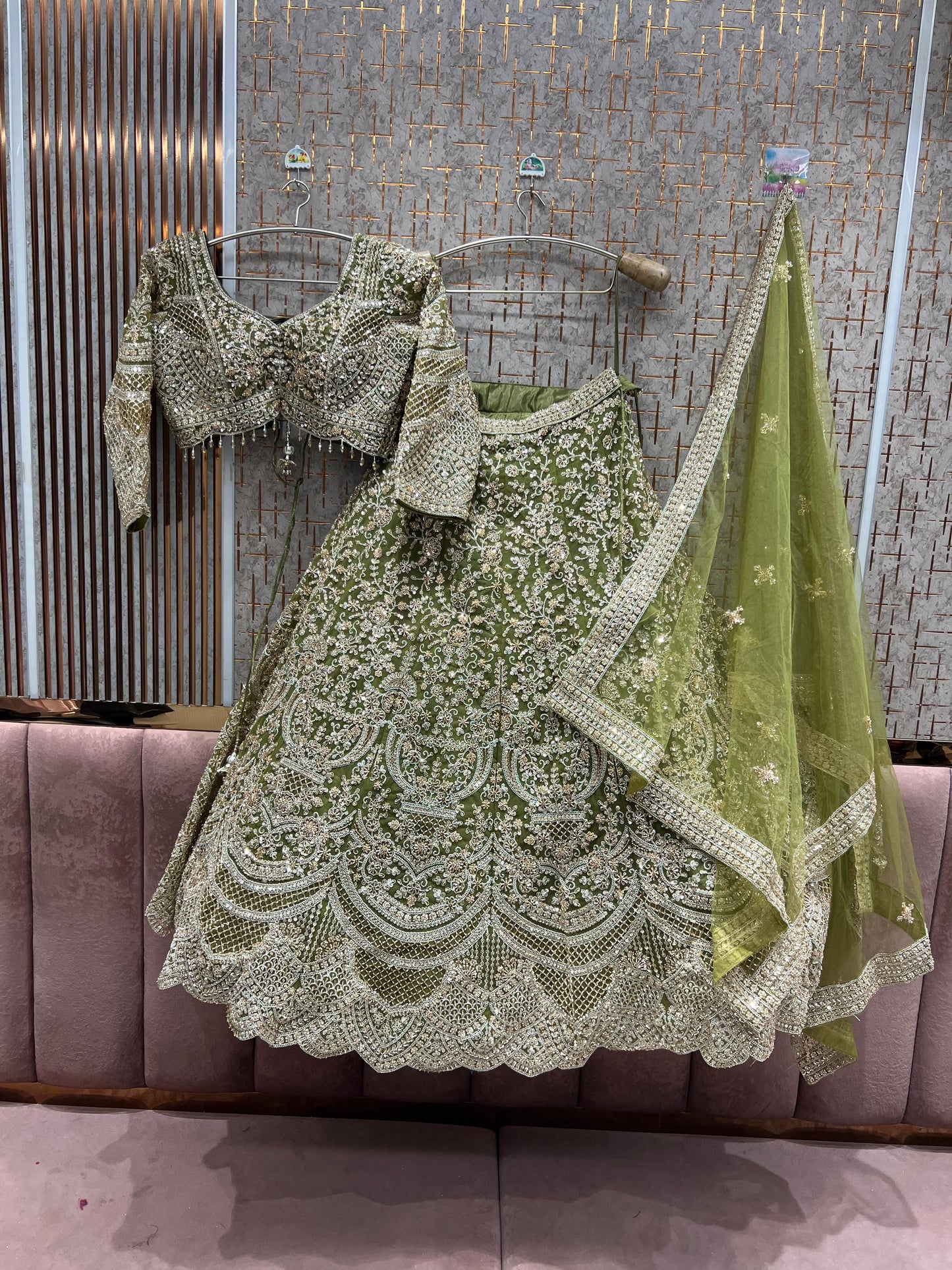 Amazing purple crop Top Ready To Wear Lehenga