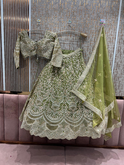 Amazing purple crop Top Ready To Wear Lehenga