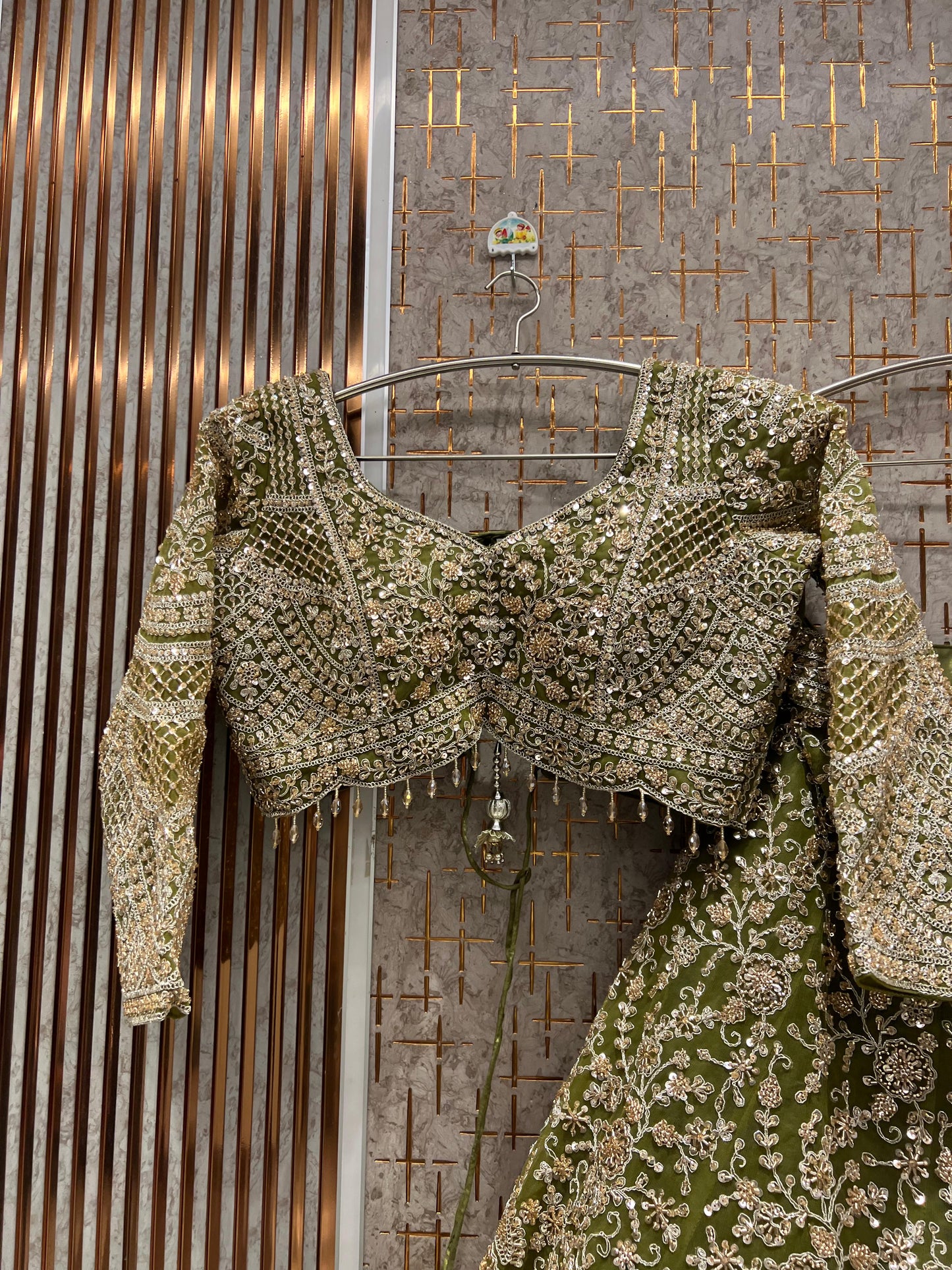 Amazing purple crop Top Ready To Wear Lehenga