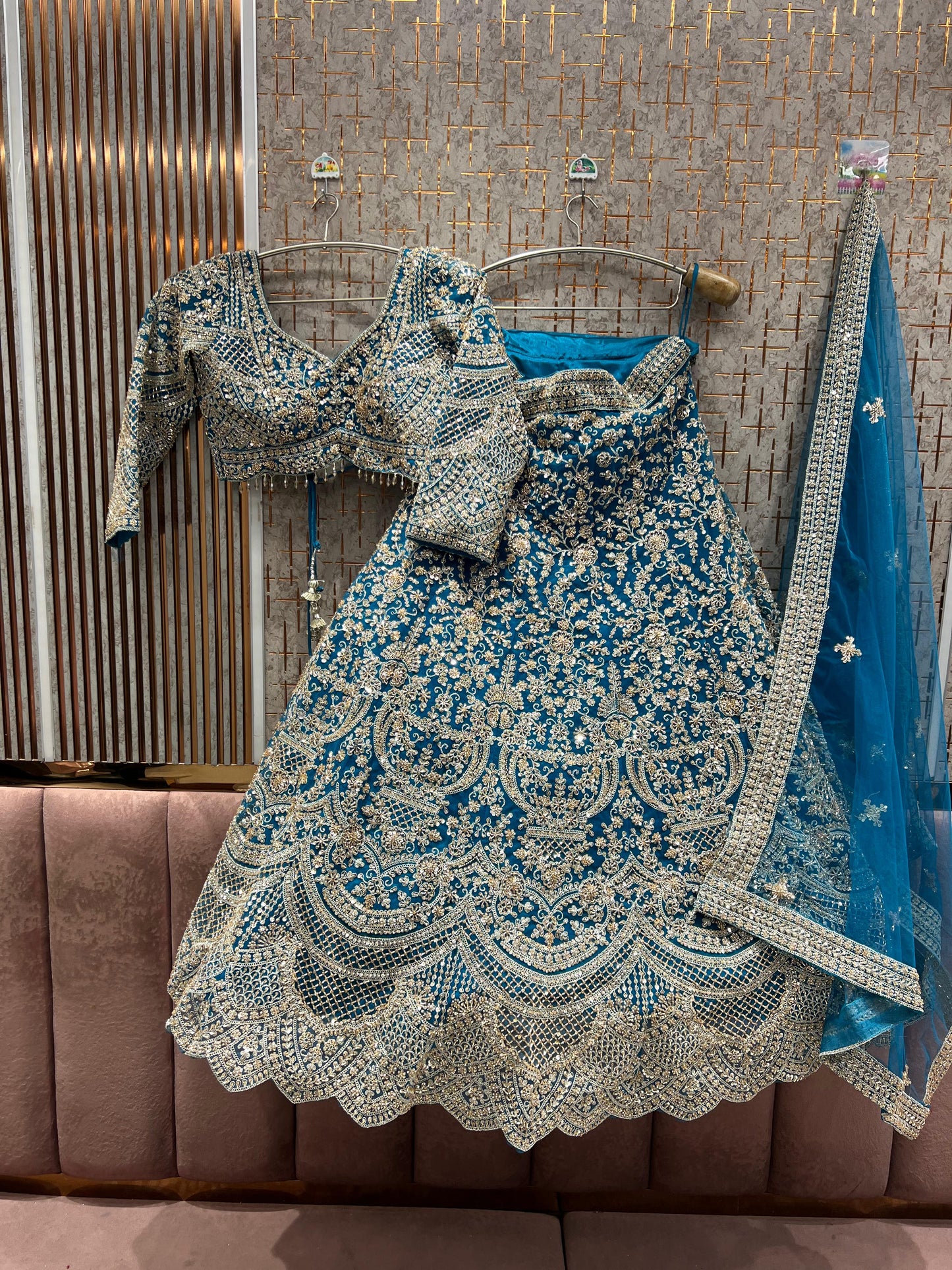 Amazing purple crop Top Ready To Wear Lehenga