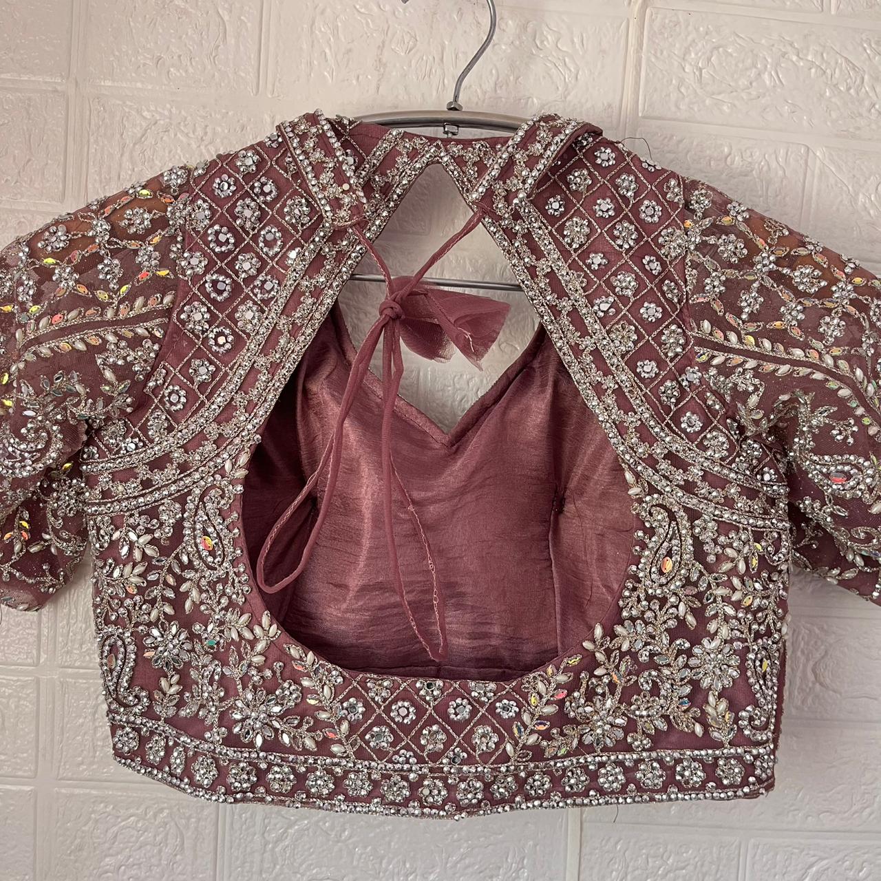 Engaging Red Ready to wear Crop top Lehenga