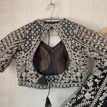 Engaging Red Ready to wear Crop top Lehenga