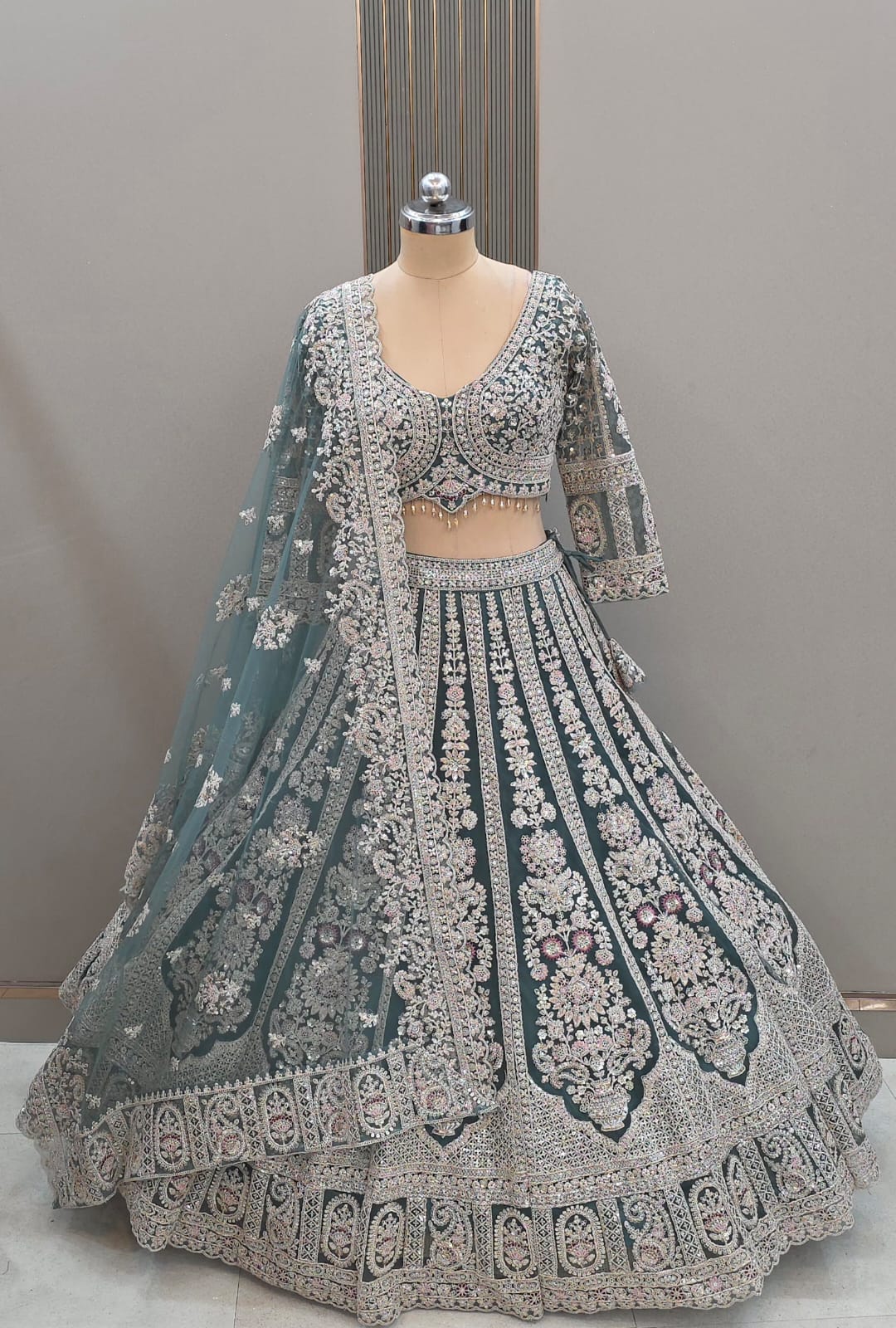 Pretty pink Ready to wear Crop top Lehenga