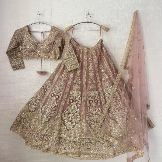 Pretty pink Ready to wear Crop top Lehenga