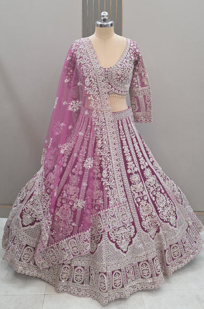 Pretty pink Ready to wear Crop top Lehenga