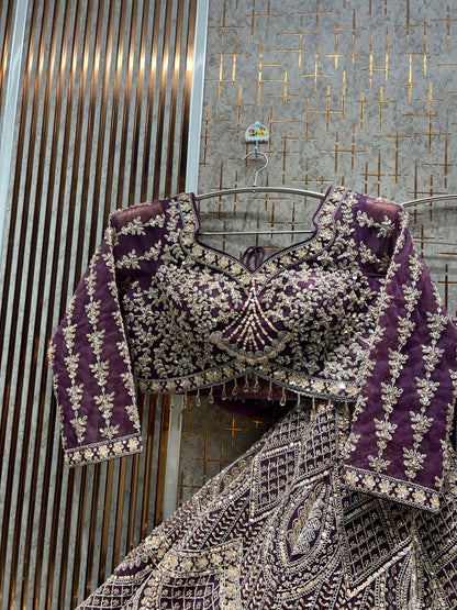 Awesome Baby pink Crop Top Lehenga