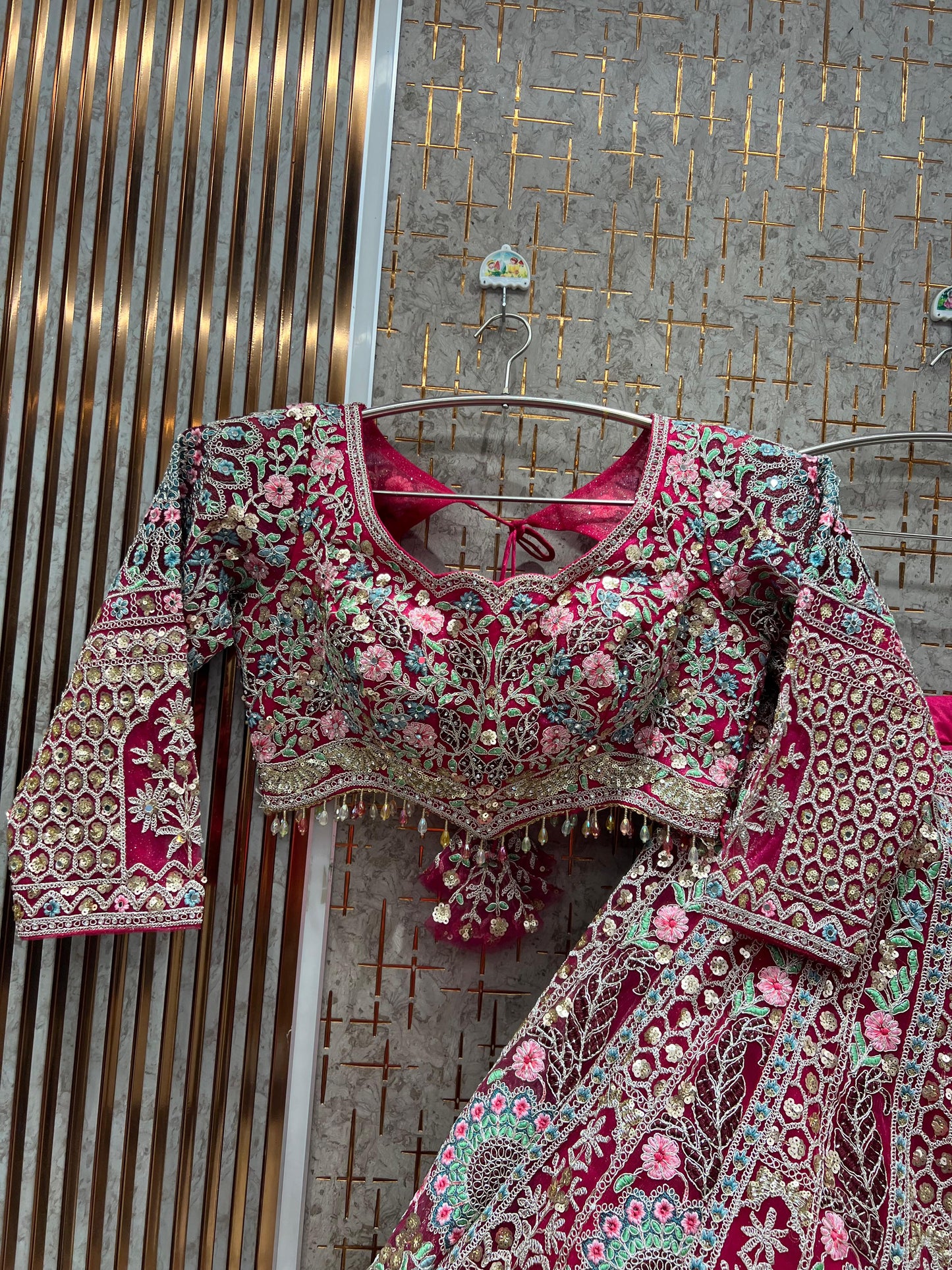 Something different Rust orange  Ready to Wear crop top Lehenga - Shopping World