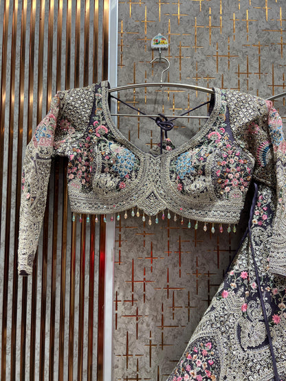 Lavishing light green Ready to Wear crop top Lehenga - Shopping World