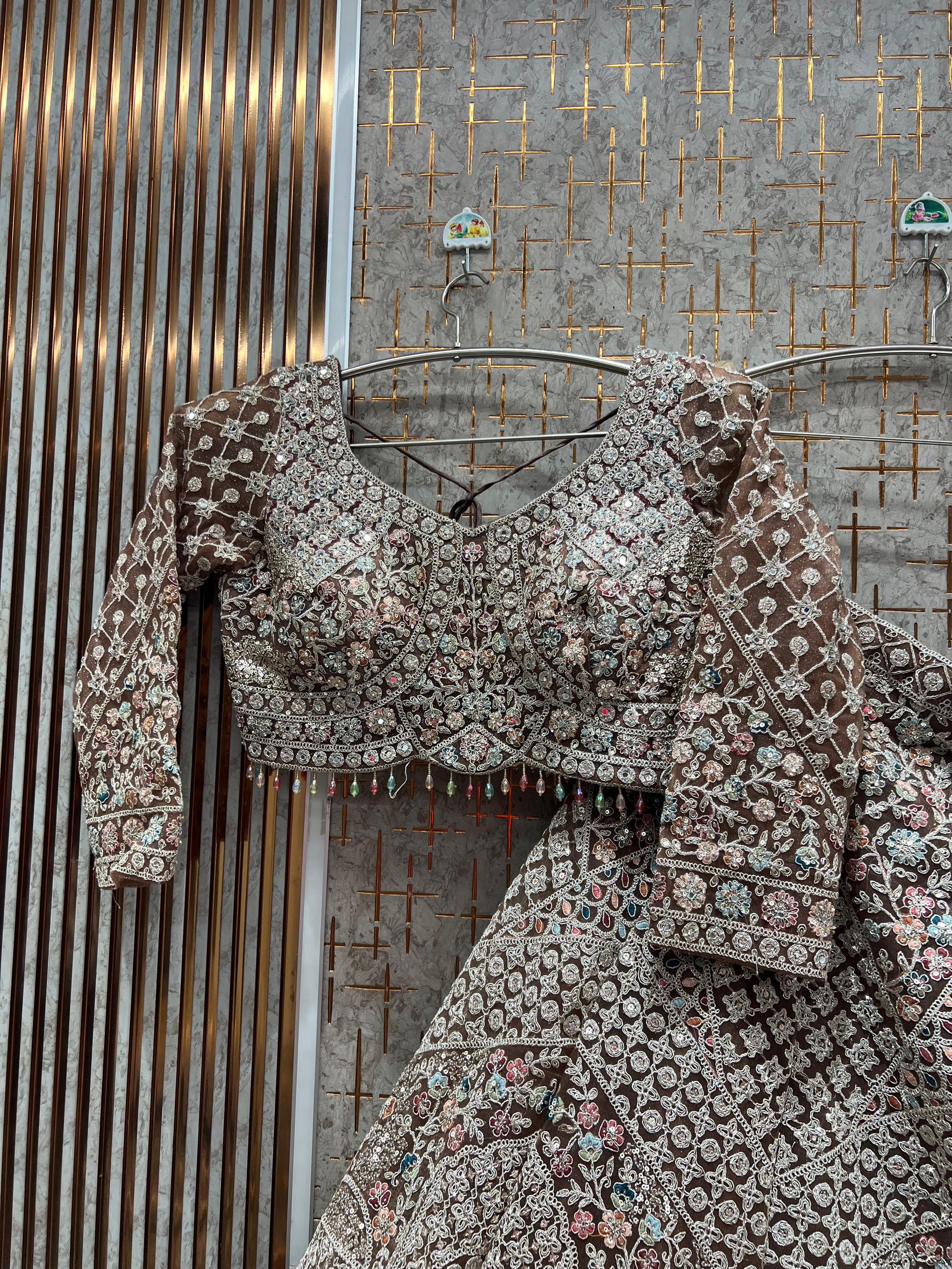 Pretty yellow haldi mehendi Ready to Wear crop top Lehenga - Shopping World