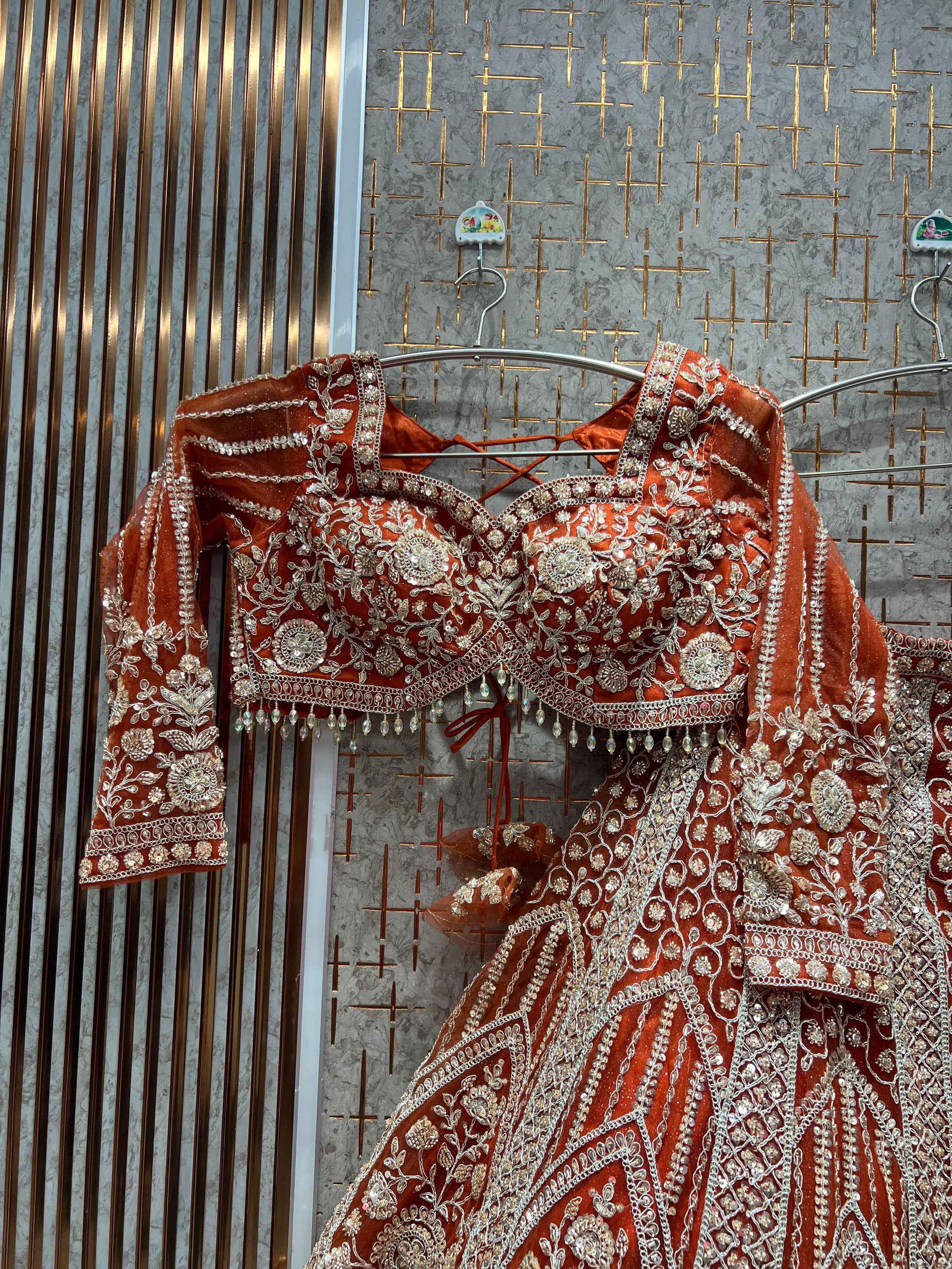 Designer Mustard Ready to Wear crop top Lehenga - Shopping World