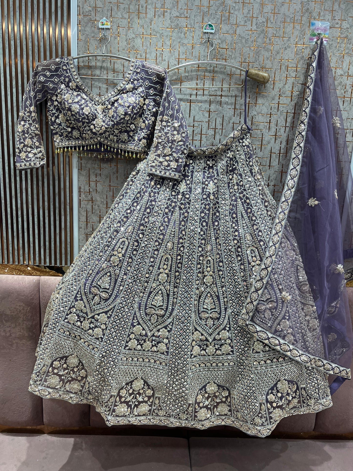 Khoobsurat yellow haldi mehendi Ready to Wear crop top Lehenga - Shopping World