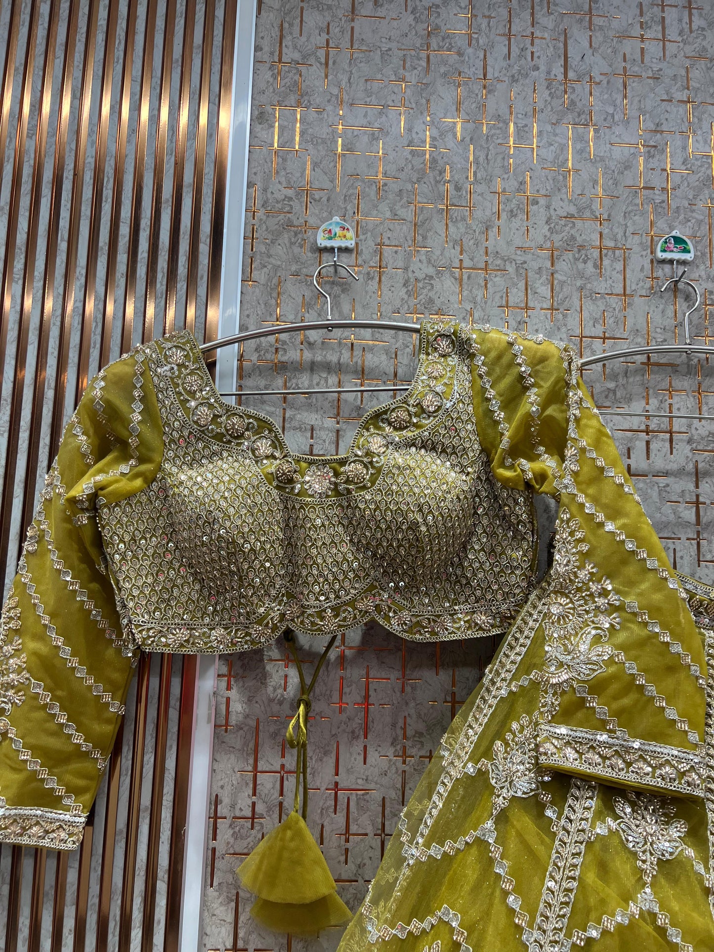 Delightful Rust Brown Ready to Wear crop top Lehenga - Shopping World