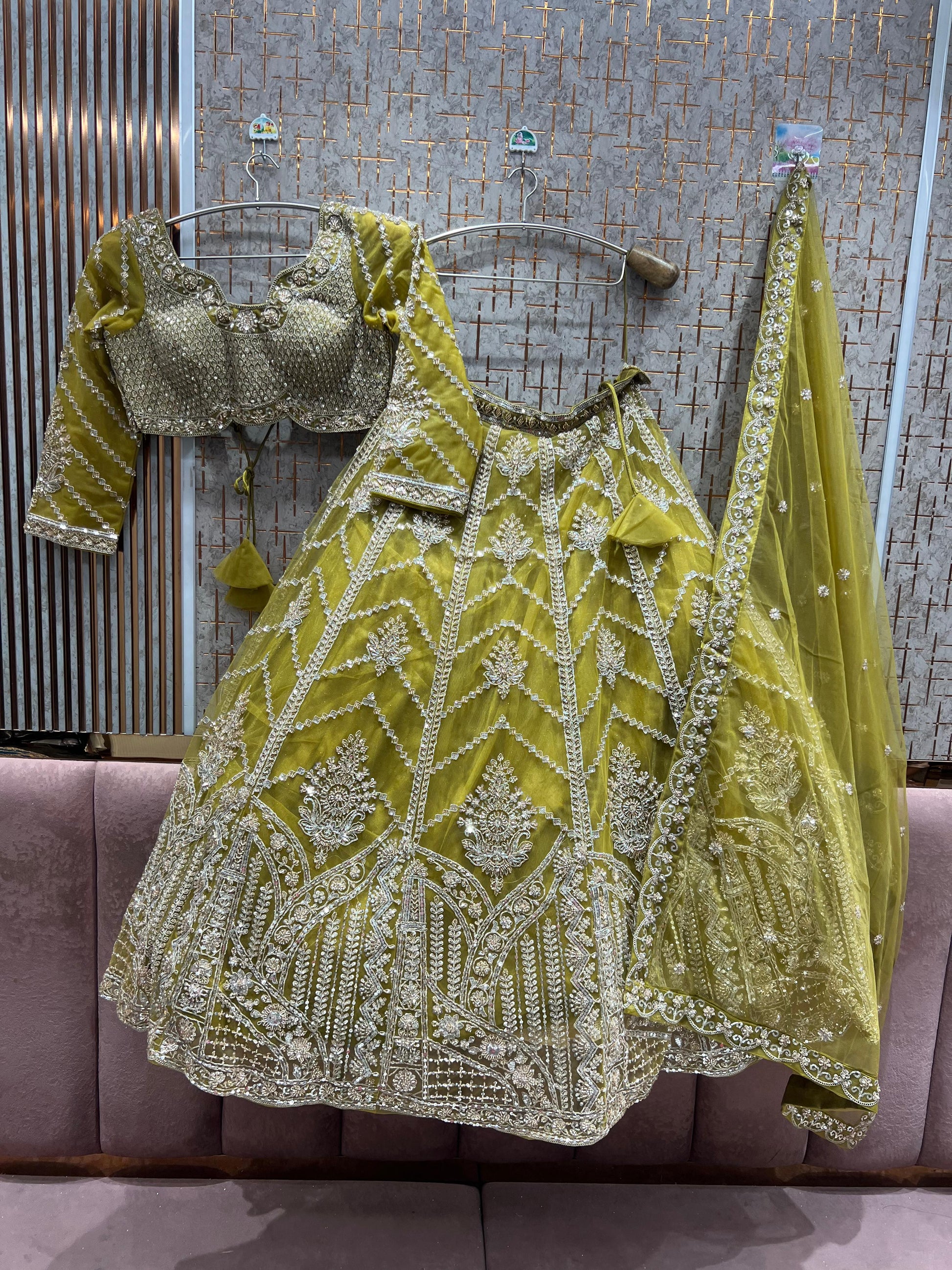 Delightful Rust Brown Ready to Wear crop top Lehenga - Shopping World