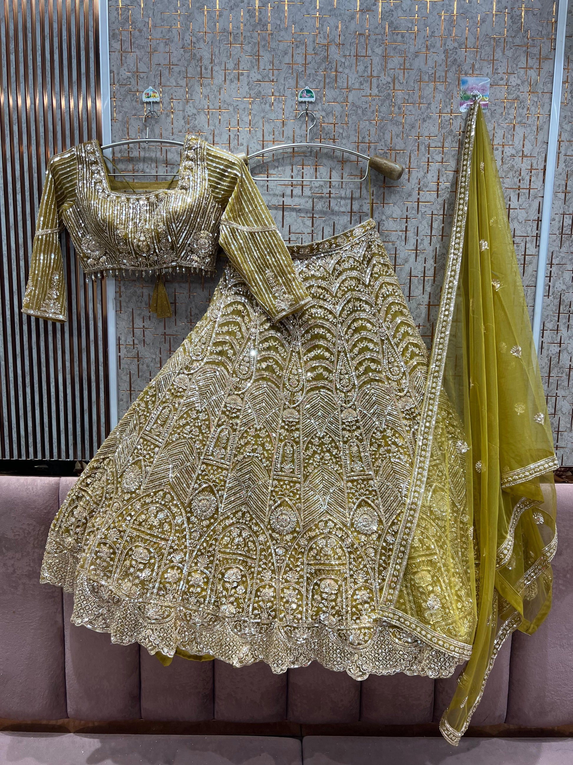 Engaging Sky blue Ready to Wear crop top Lehenga - Shopping World