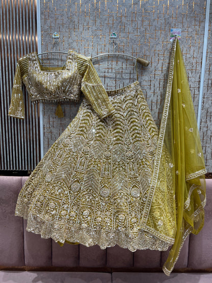 Engaging Sky blue Ready to Wear crop top Lehenga - Shopping World