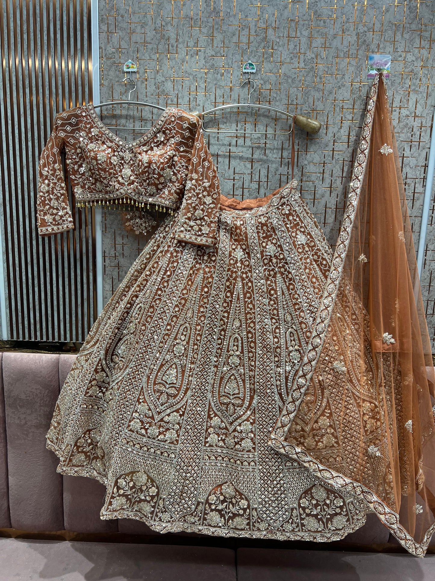 Khoobsurat yellow haldi mehendi Ready to Wear crop top Lehenga - Shopping World