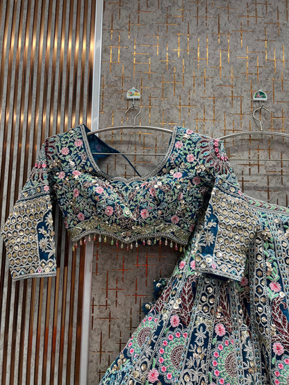 Something different Rust orange  Ready to Wear crop top Lehenga - Shopping World