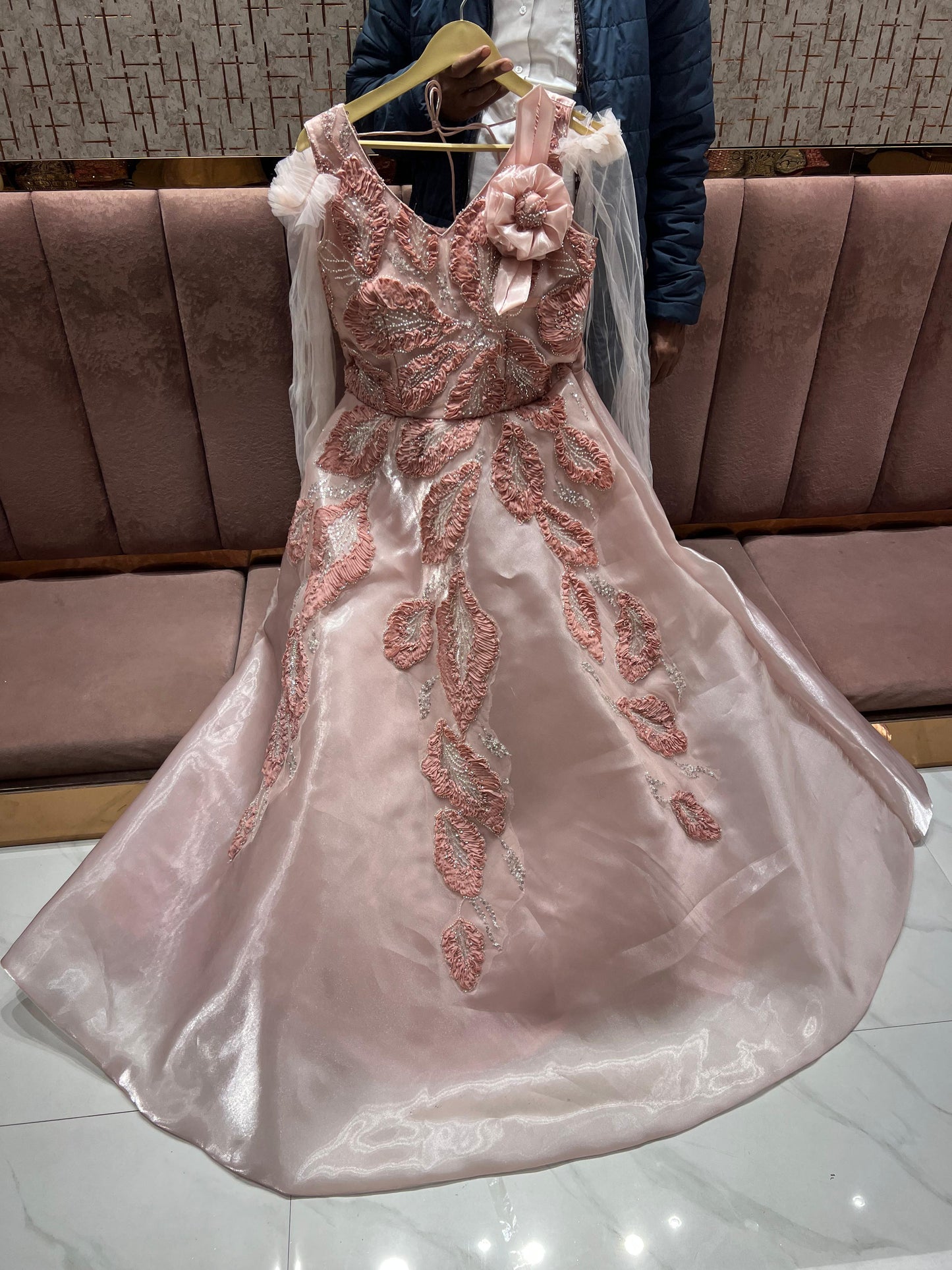 Good looking Baby pink gown