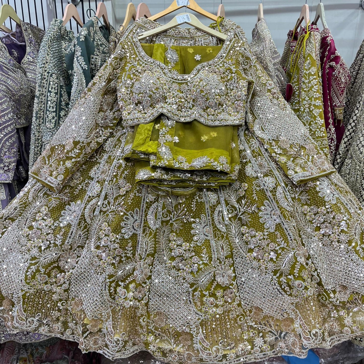 Charming Coffee brown Ready to Wear crop top Lehenga