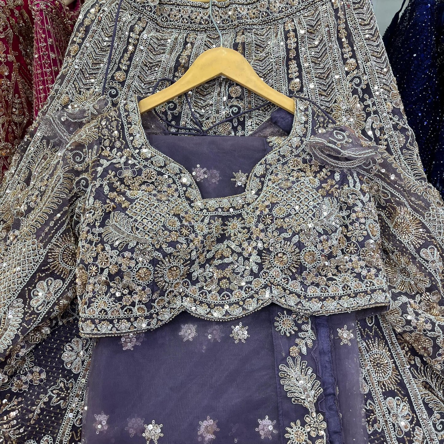 Charming Coffee brown Ready to Wear crop top Lehenga