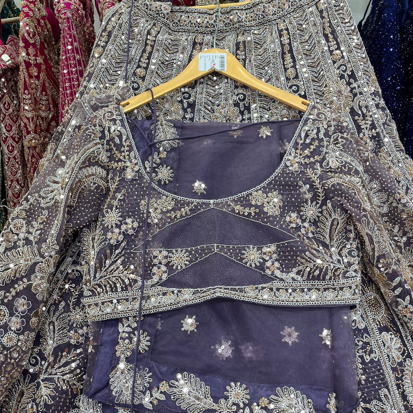 Charming Coffee brown Ready to Wear crop top Lehenga