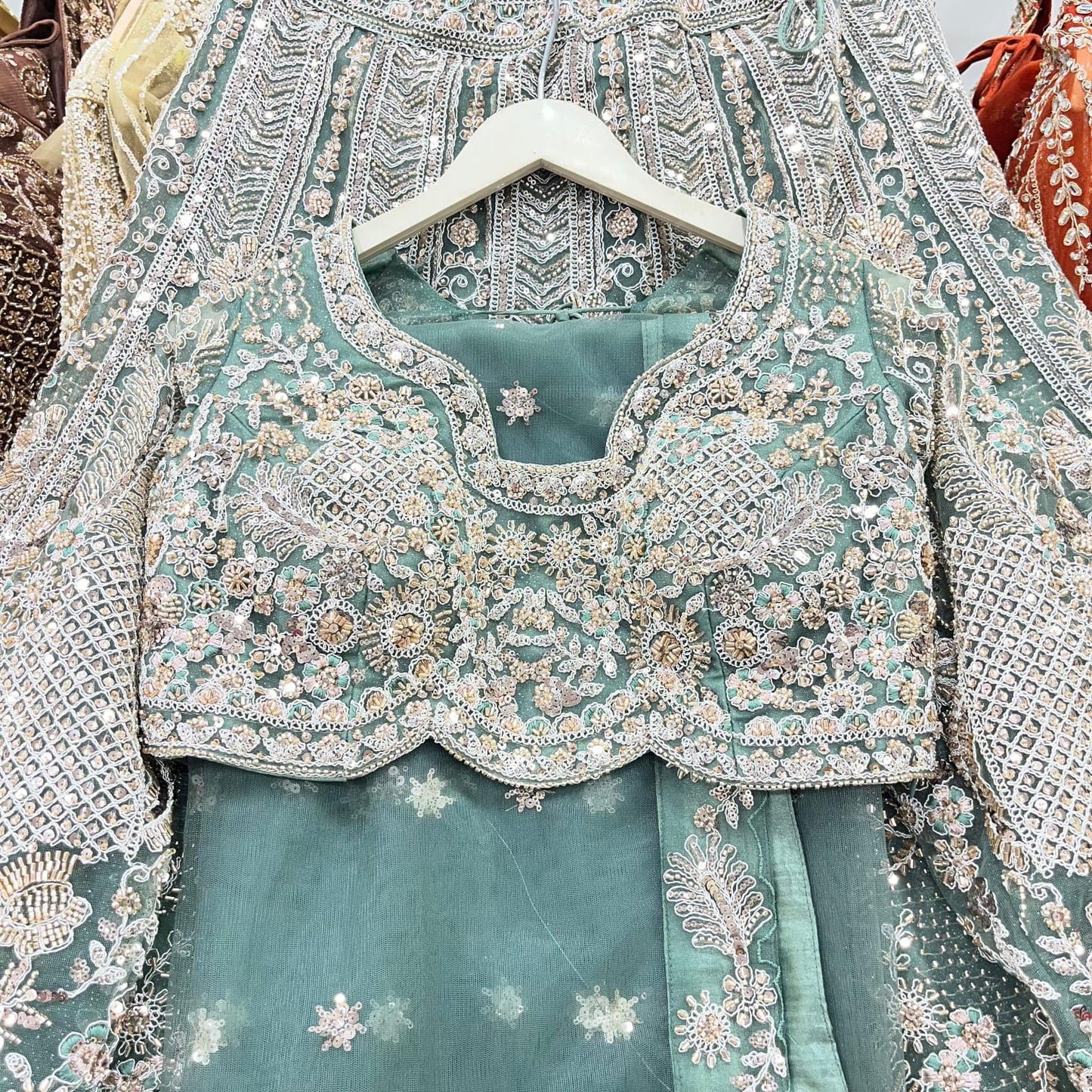 Charming Coffee brown Ready to Wear crop top Lehenga