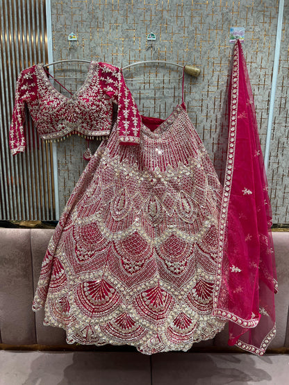 Amazing Blue ready to wear Crop top Lehenga