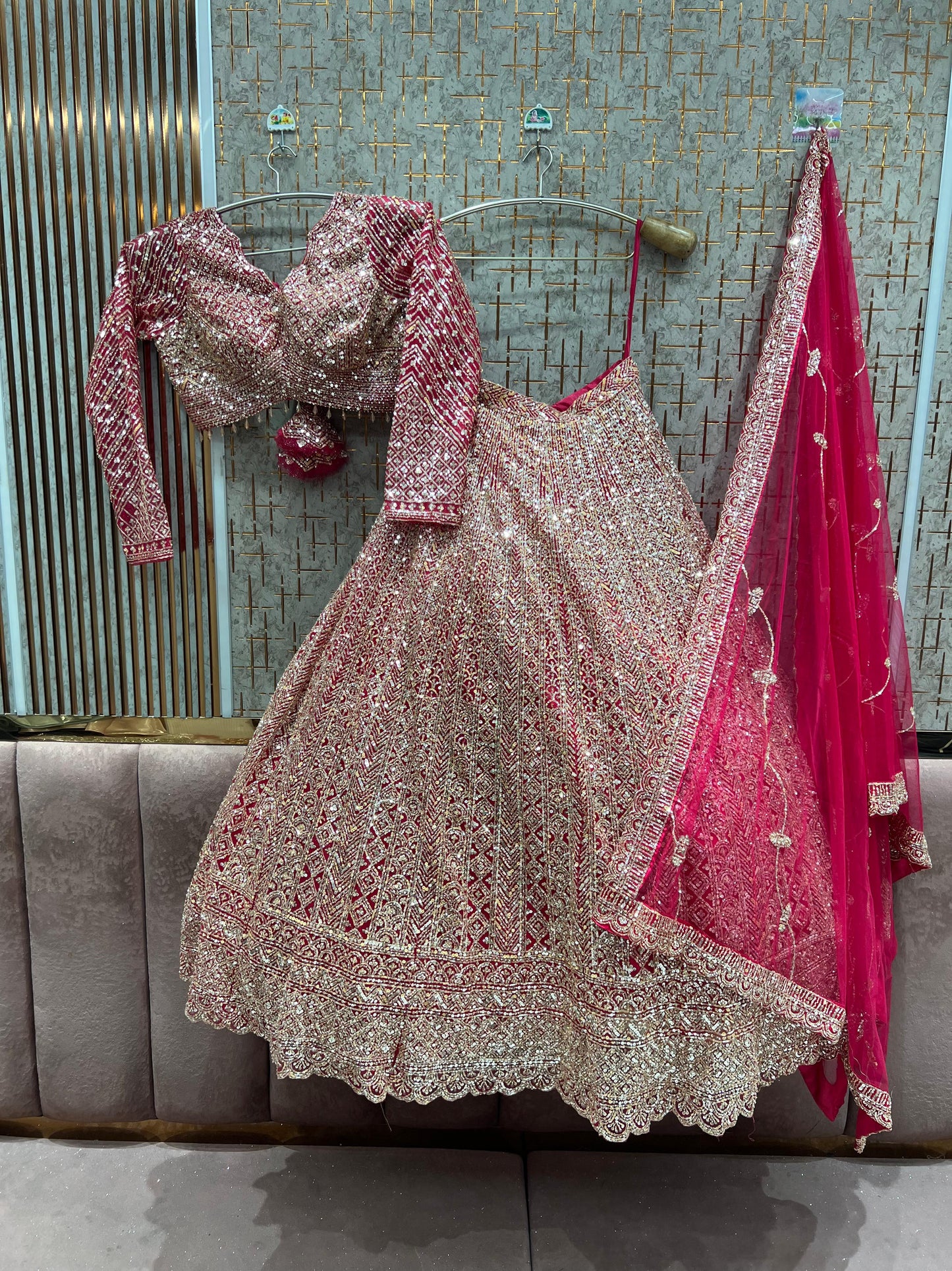 Fabulous Blue ready to wear Crop top Lehenga