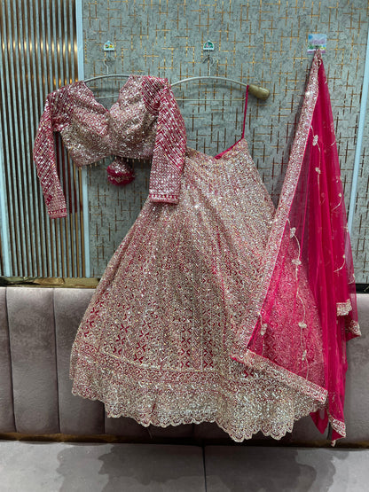 Fabulous Blue ready to wear Crop top Lehenga