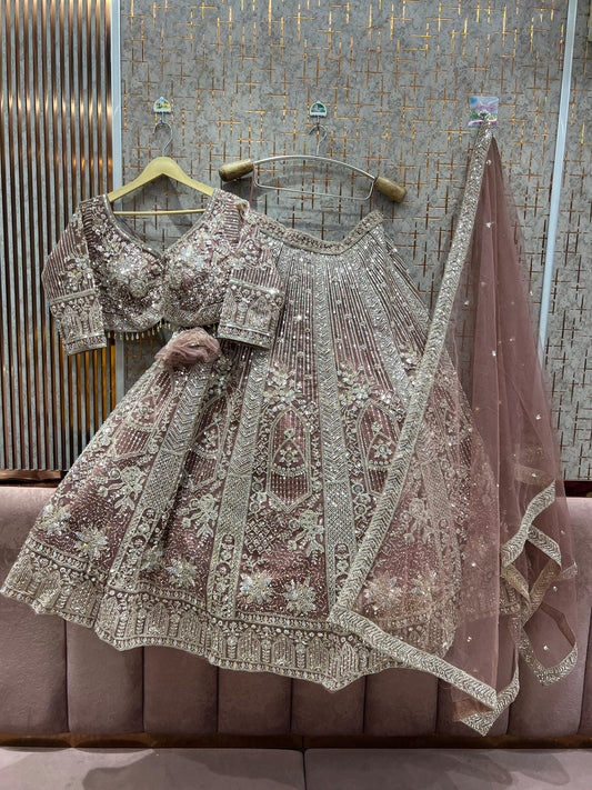 Stunning pink Ready to wear Crop Top Lehenga