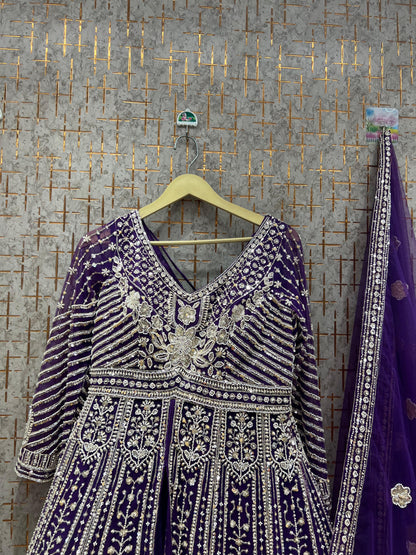 Majestic golden peplum long Dress Farshi Gaharara Dress Special