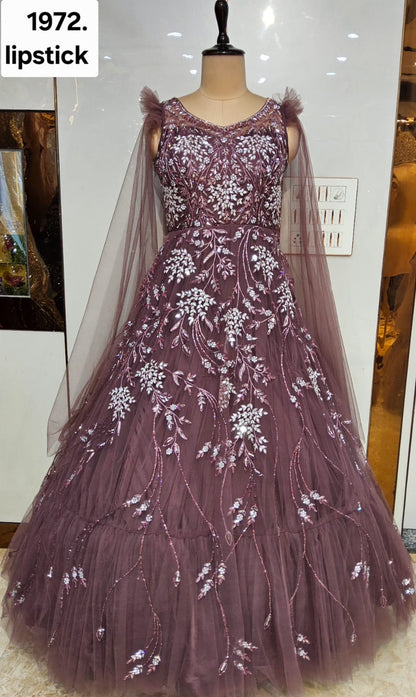 Eye Catching Purple gown