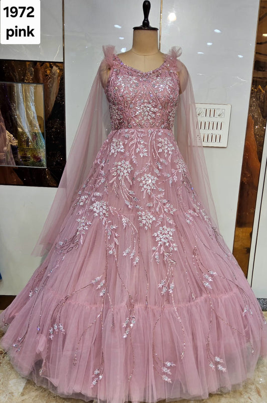 Lavishing pink gown