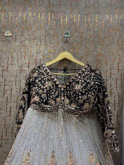 Purple Llilac Indo Dress Farshi gharara muslim Bride