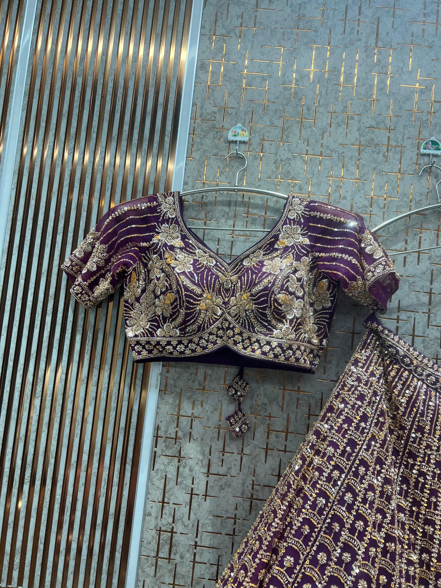 Mustard Crop Top Ready to wear Lehenga