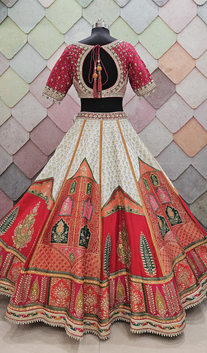 Purple Crop top Lehenga