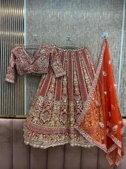 blue Ready to wear Crop top Lehenga