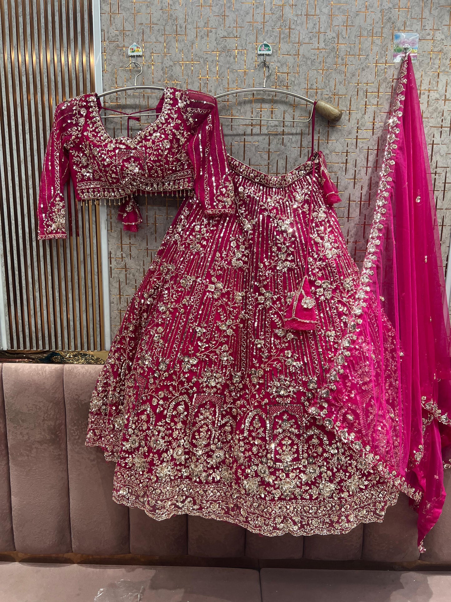 Blue star ready to wear Crop Top Lehenga