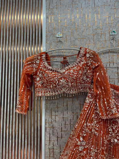 Blue star ready to wear Crop Top Lehenga