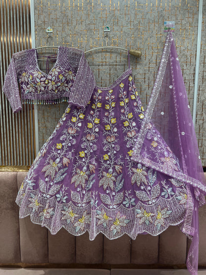 Pink pdp Crop Top Lehenga