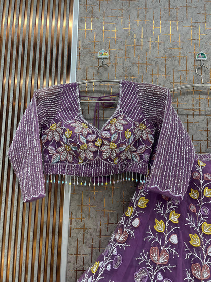 Pink pdp Crop Top Lehenga